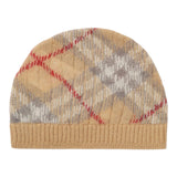 Burberry Cappello tinta unita con Stampa Beige per Neonato 8105880 BEIGE BURBERRY 