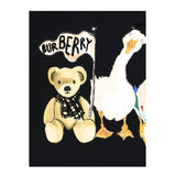 Burberry Felpa Chiusa Girocollo tinta unita con Stampa Nero per Neonato 8112508 NERO BURBERRY 