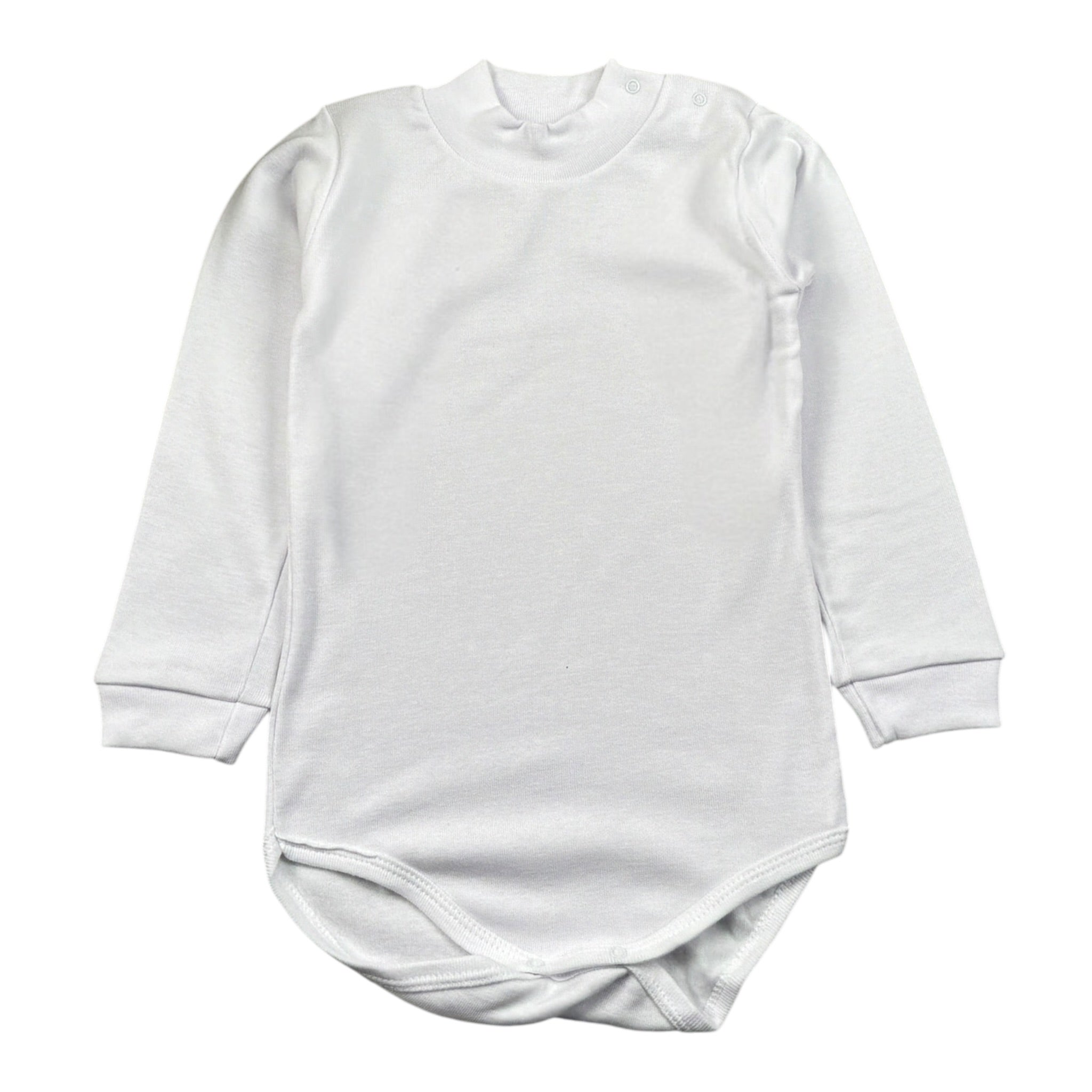 Calamaro Body tinta unita Mezzo Collo Bianco per Bambina 01210J BIANCO CALAMARO 