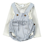 Calamaro Completo 2Pz Maglia-Salopette Azzurro per Neonata 11179 AZZURRO CALAMARO 