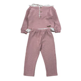 Calamaro Completo 2Pz Maglia-Pantalone con Cappuccio Rosa per Neonata 11188 ROSA CALAMARO 