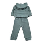 Calamaro Completo 2 Pezzi Felpa-Pantalone tinta unita Verde per Neonato 11189 VERDE CALAMARO 