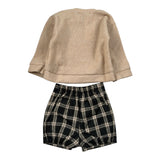 Calamaro Completo 2Pz Maglia-Bermuda Beige per Neonato 11235 BEIGE CALAMARO 