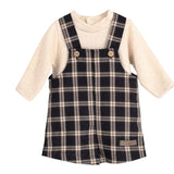 Calamaro Completo 2Pz Salopette-Shirt Beige per Bambino 11236J BEIGE CALAMARO 