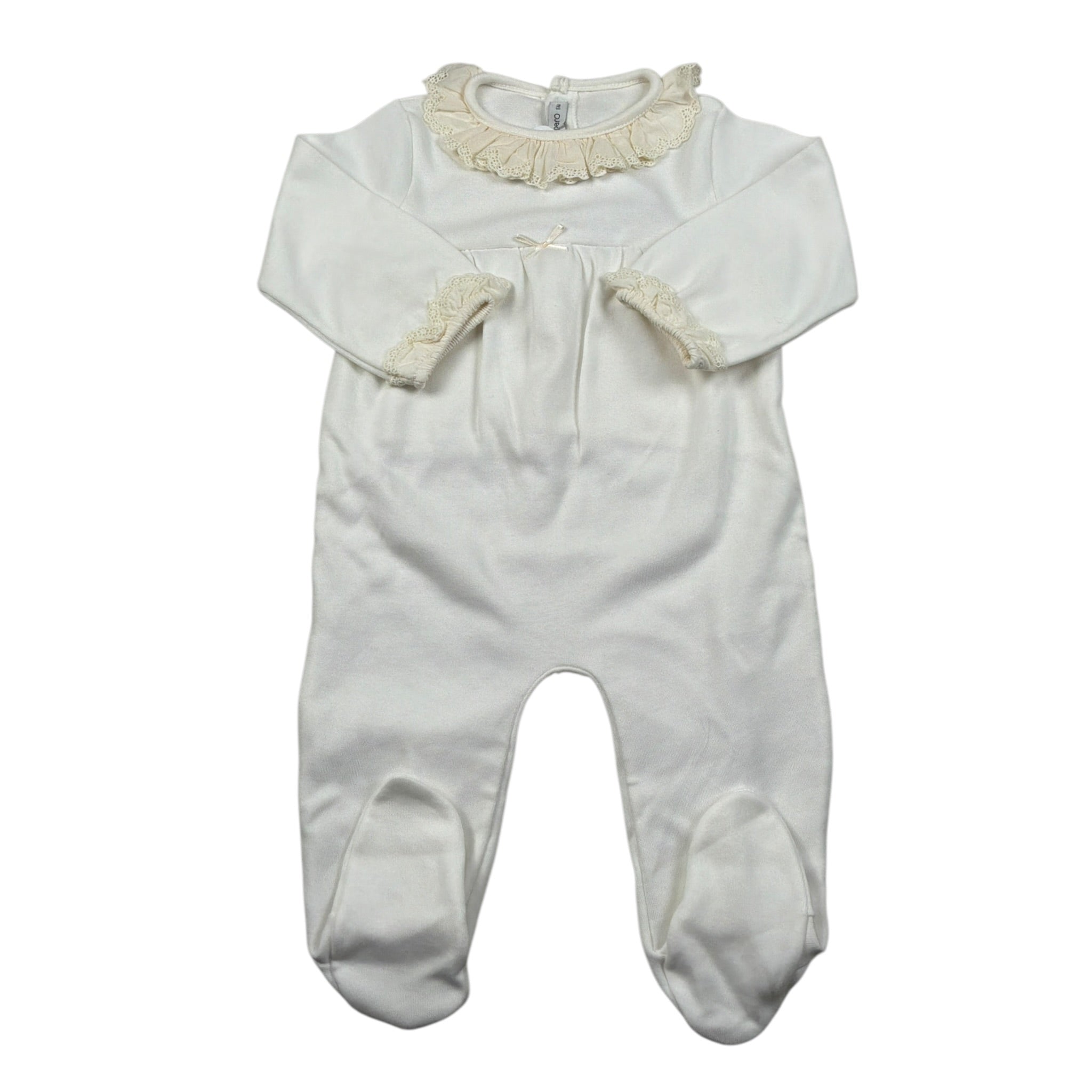 Calamaro Tutina Manica Lunga tinta unita Panna per Neonata 33047 PANNA CALAMARO 