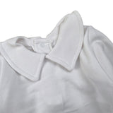Calamaro Body tinta unita con Colletto Bianco per Neonata 190900 BIANCO CALAMARO 
