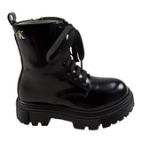 Calvin Klein Stivali tinta unita con Logo Nero per Bambina 83133 NERO CALVIN KLEIN 