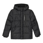 Calvin Klein Giubbino tinta unita con Zip E Cappuccio Nero per Bambino IB0IB01276X NERO CALVIN KLEIN 
