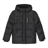 Calvin Klein Giubbino tinta unita con Zip E Cappuccio Nero per Bambino IB0IB01276X NERO CALVIN KLEIN 