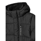Calvin Klein Giubbino tinta unita con Zip E Cappuccio Nero per Bambino IB0IB01276X NERO CALVIN KLEIN 
