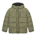Calvin Klein Giubbino tinta unita con Zip E Cappuccio Verde per Bambino IB0IB01276X VERDE CALVIN KLEIN 