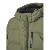 Calvin Klein Giubbino tinta unita con Zip E Cappuccio Verde per Bambino IB0IB01276X VERDE CALVIN KLEIN 