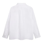 Calvin Klein Camicia tinta unita con Logo Bianco per Bambino IB0IB01962 BIANCO CALVIN KLEIN 