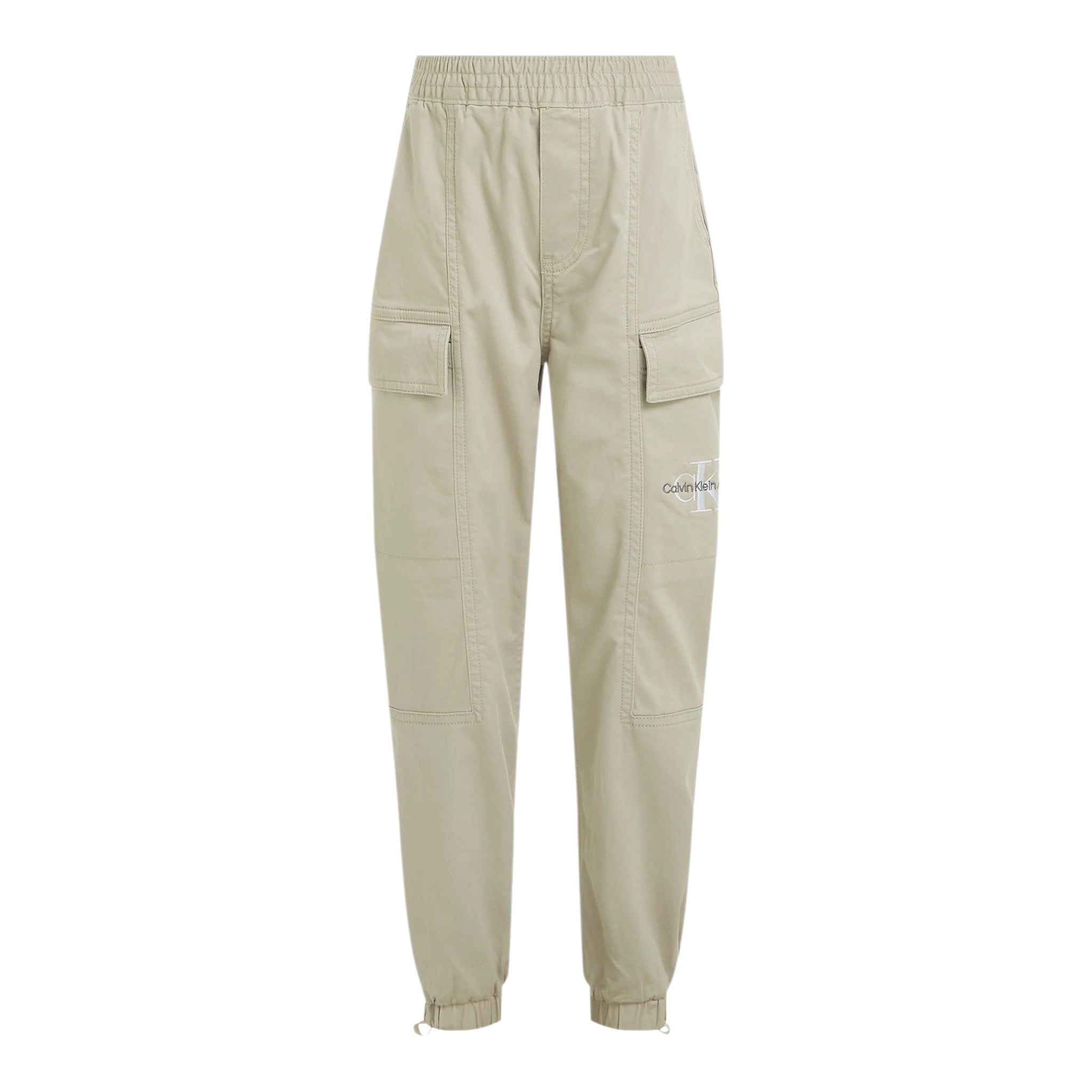 Calvin Klein Pantalone tinta unita con Logo Beige per Bambino IB0IB02270 BEIGE CALVIN KLEIN 