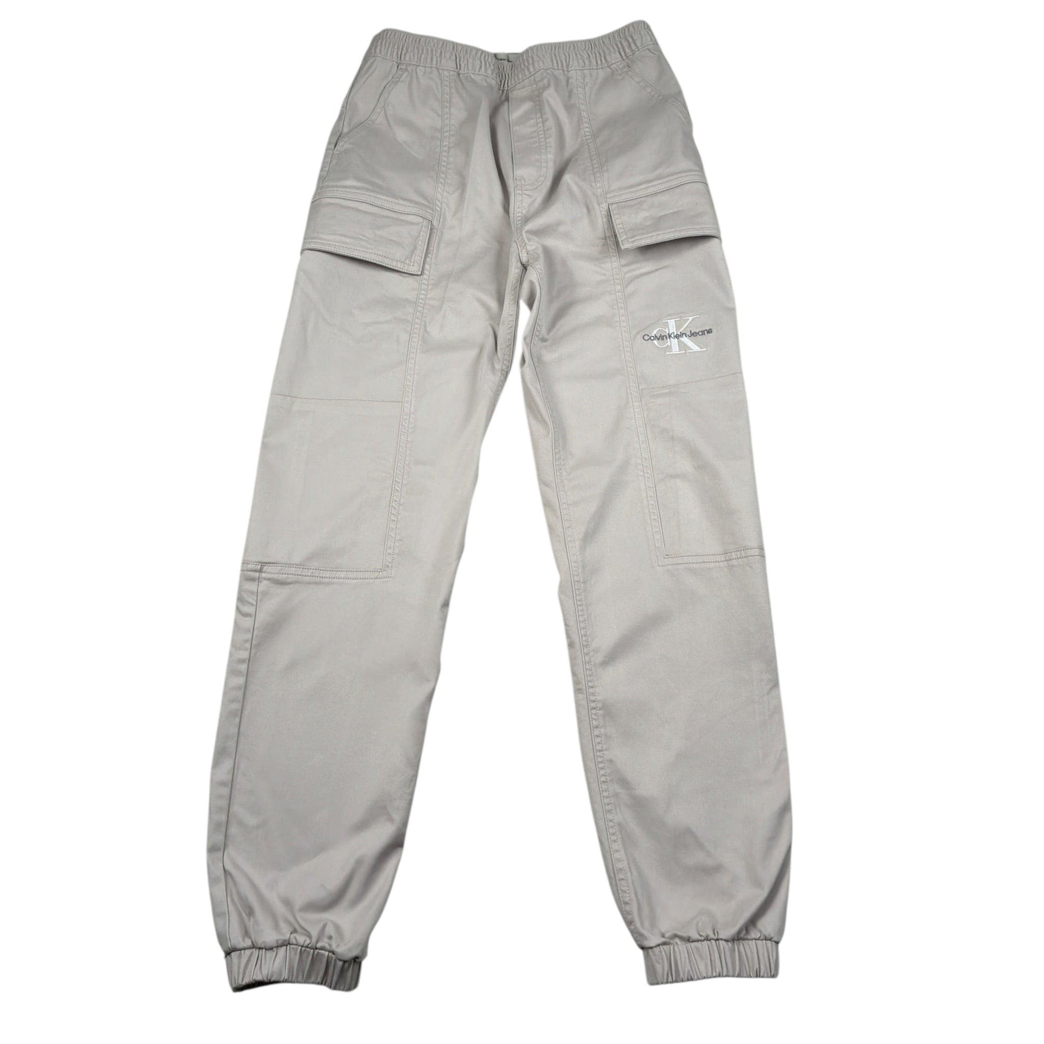 Calvin Klein Pantalone tinta unita con Logo Grigio per Bambino IB0IB02270 GRIGIO CALVIN KLEIN 