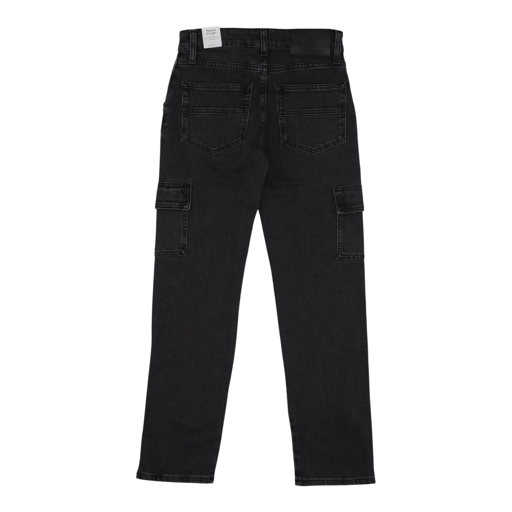 Calvin Klein Jeans tinta unita con Tasconi Nero per Bambino IB0IB02520 NERO CALVIN KLEIN 