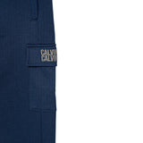 Calvin Klein Pantalone tinta unita con Logo Blu per Bambino IB0IB02522 BLU CALVIN KLEIN 