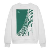 Calvin Klein Felpa Chiusa Girocollo tinta unita con Logo Bianco per Bambino IB0IB02526X BIANCO CALVIN KLEIN 