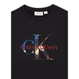 Calvin Klein Felpa Chiusa Girocollo tinta unita con Logo Nero per Bambino IB0IB02562 NERO CALVIN KLEIN 