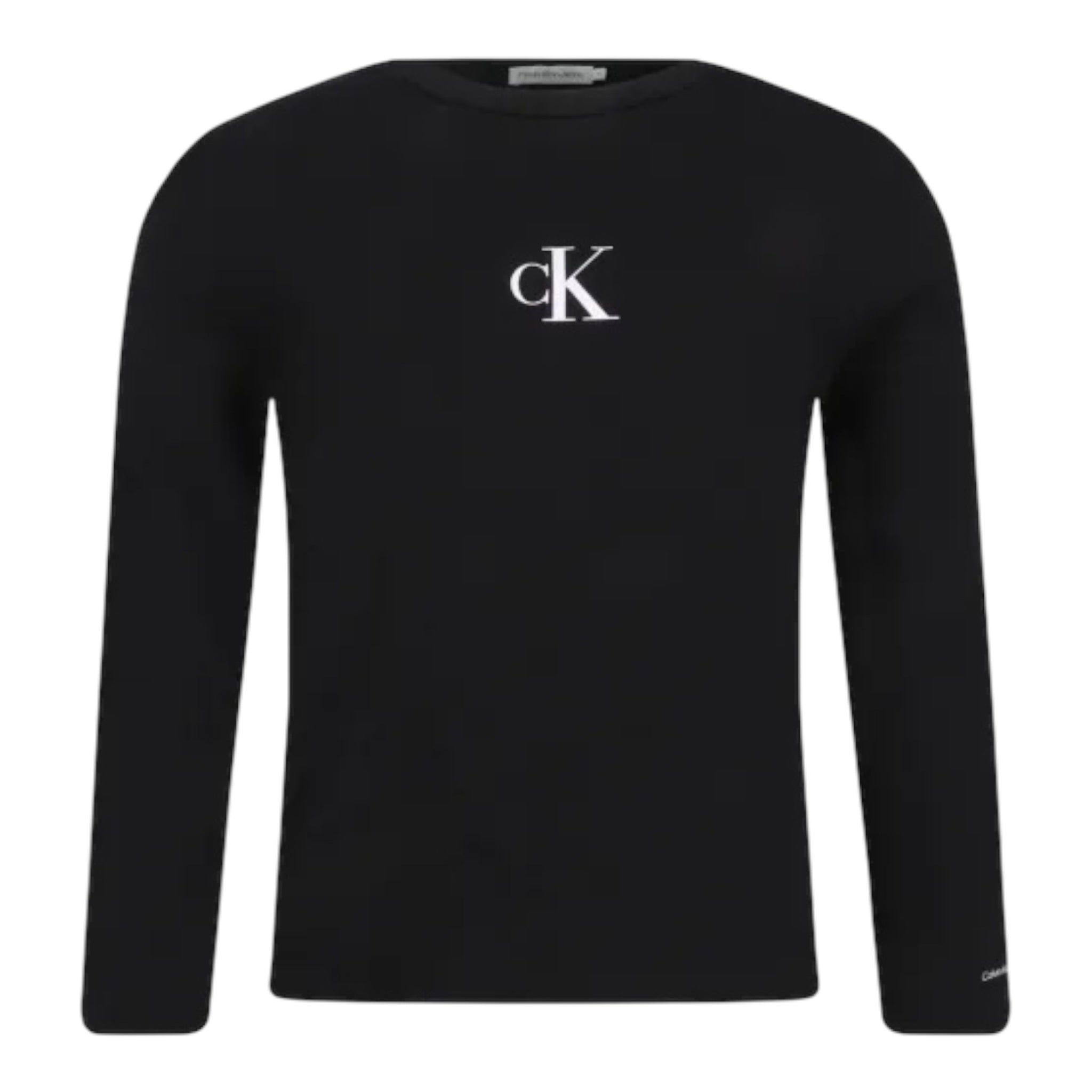 Calvin Klein Shirt tinta unita con Stampa Nero per Bambino IG0IG02135 NERO CALVIN KLEIN 