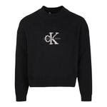Calvin Klein Maglia Girocollo tinta unita con Logo Nero per Bambina IG0IG02654 NERO CALVIN KLEIN 