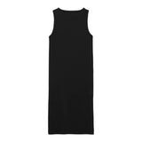 Calvin Klein Abito Giromanica tinta unita con Logo Nero per Bambina IG0IG02906 NERO CALVIN KLEIN 