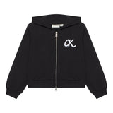 Calvin Klein Felpa con Zip E Cappuccio tinta unita Nero per Bambina IG0IG02969 NERO CALVIN KLEIN 
