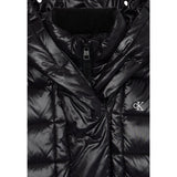 Calvin Klein Giubbino tinta unita con Zip E Cappuccio Nero per Bambino IG0IG02988X NERO CALVIN KLEIN 