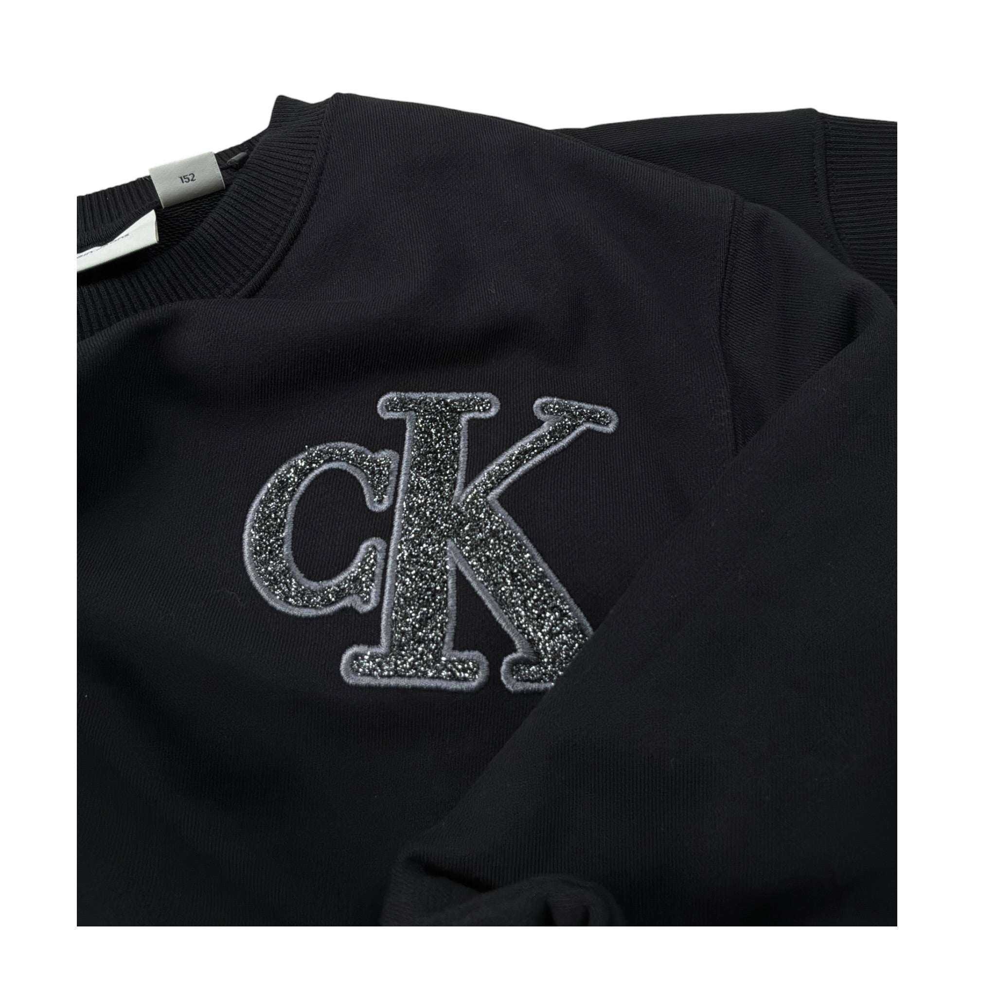 Calvin Klein Abito Manica Lunga Tinta Jnita Nero per Bambina IG0IG03009 NERO CALVIN KLEIN 