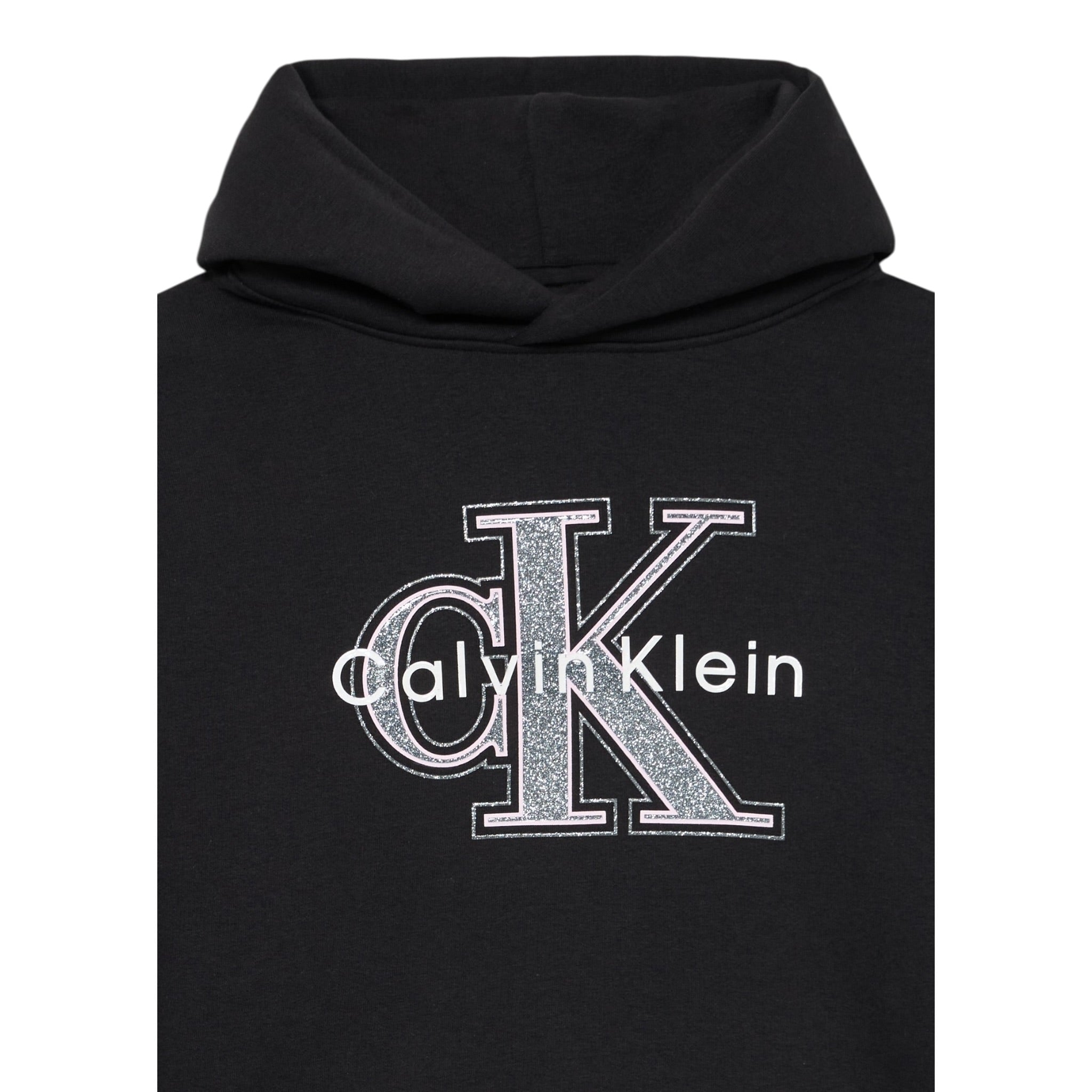 Calvin Klein Felpa Chiusa con Cappuccio tinta unita Nero per Bambina IG0IG03018 NERO CALVIN KLEIN 