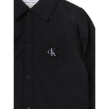 Calvin Klein Giubbino Modello Camicia tinta unita Nero per Neonato IN0IN00091 NERO CALVIN KLEIN 