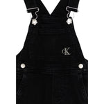 Calvin Klein Salopette tinta unita con Logo Nero per Bambino IN0IN00207 NERO CALVIN KLEIN 