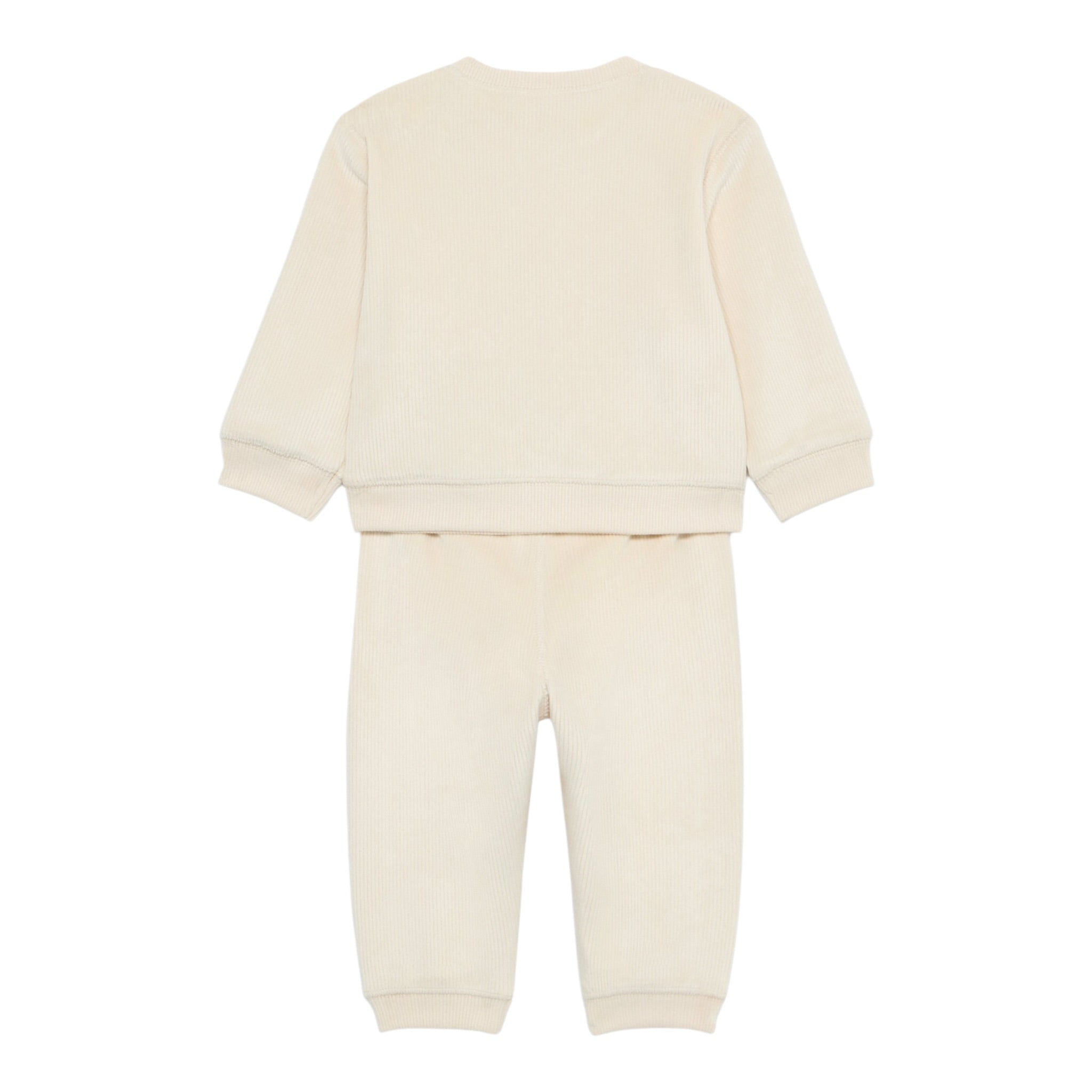 Calvin Klein Completo 2 Pezzi Felpa-Pantalone tinta unita Crema per Neonato IN0IN00236X CREMA CALVIN KLEIN 