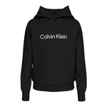 Calvin Klein Felpa tinta unita con Cappuccio E Stampa Nero per Bambino IU0IU00679 NERO CALVIN KLEIN 