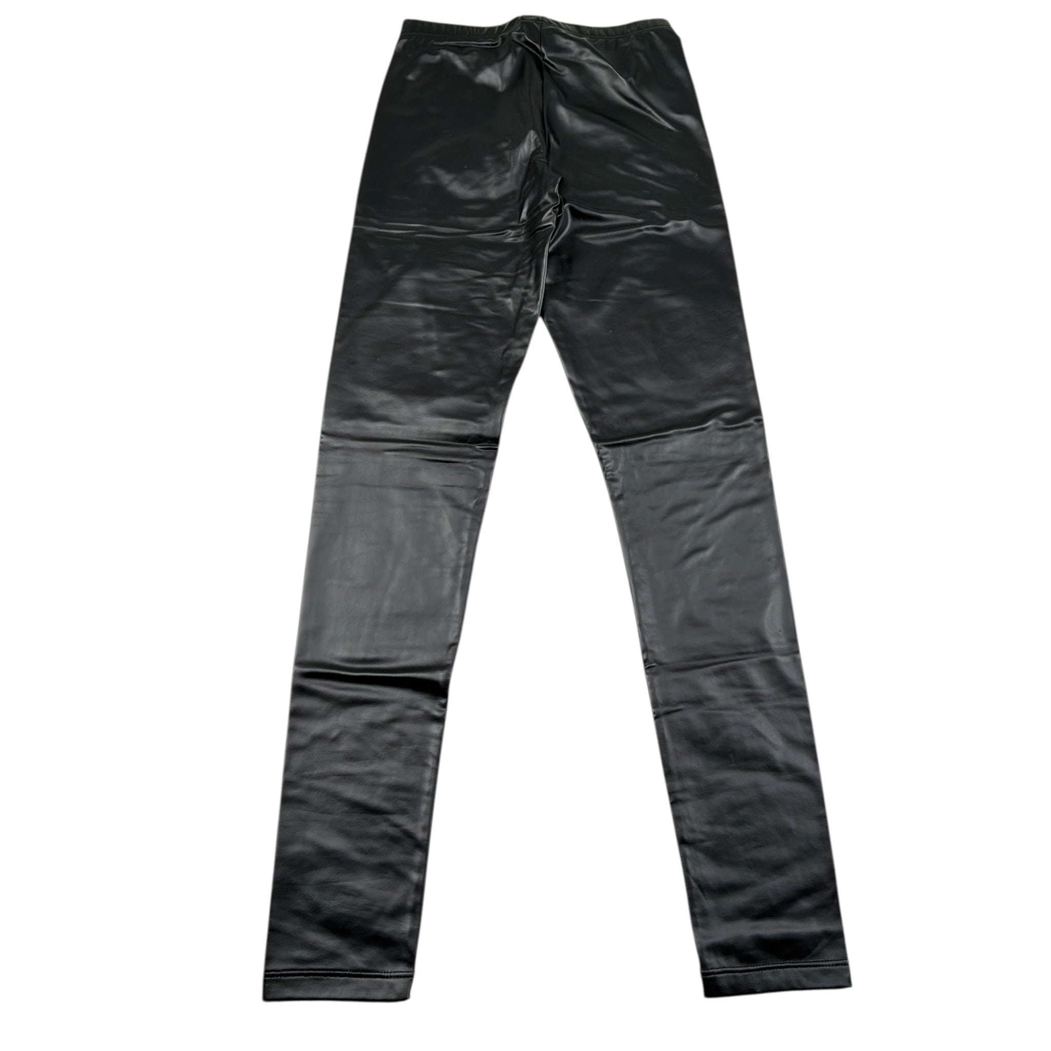 Calzitaly Leggins In Similpelle tinta unita Nero per Bambina LEGGT NERO CALZITALY 