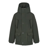 Canadian Giubbino tinta unita con Cappuccio Verde per Bambino CNG225303K VERDE CANADIAN 