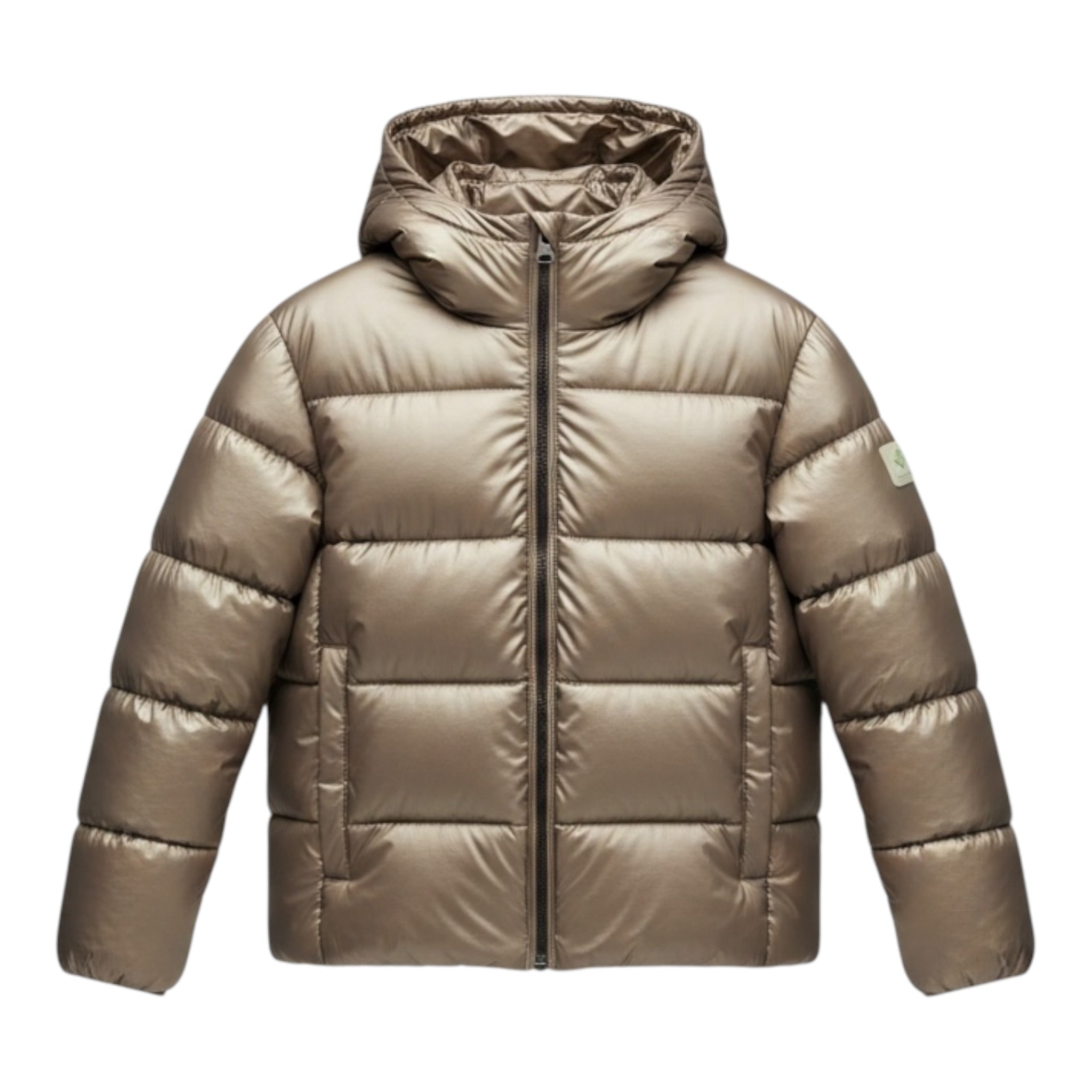 Canadian Giubbino tinta unita con Zip E Cappuccio Beige per Bambino G224015WK BEIGE CANADIAN 