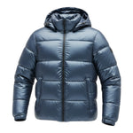 Canadian Giubbino tinta unita con Zip E Cappuccio Blu per Bambino G224015WK BLU CANADIAN 
