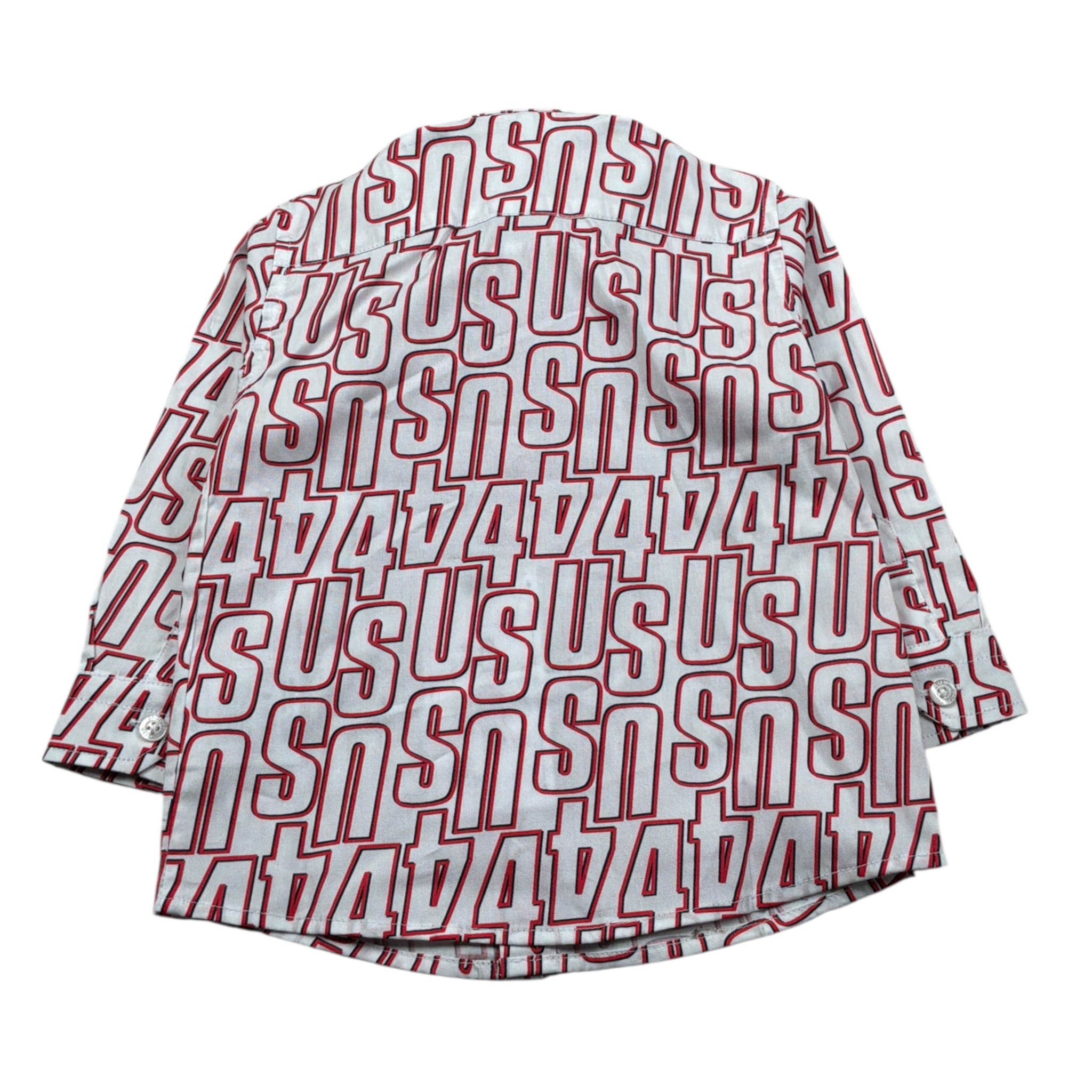 Cesare Paciotti Camicia Manica Lunga Tampa Fantasia Bianco per Neonato CMP2329B BIANCO CESARE PACIOTTI 