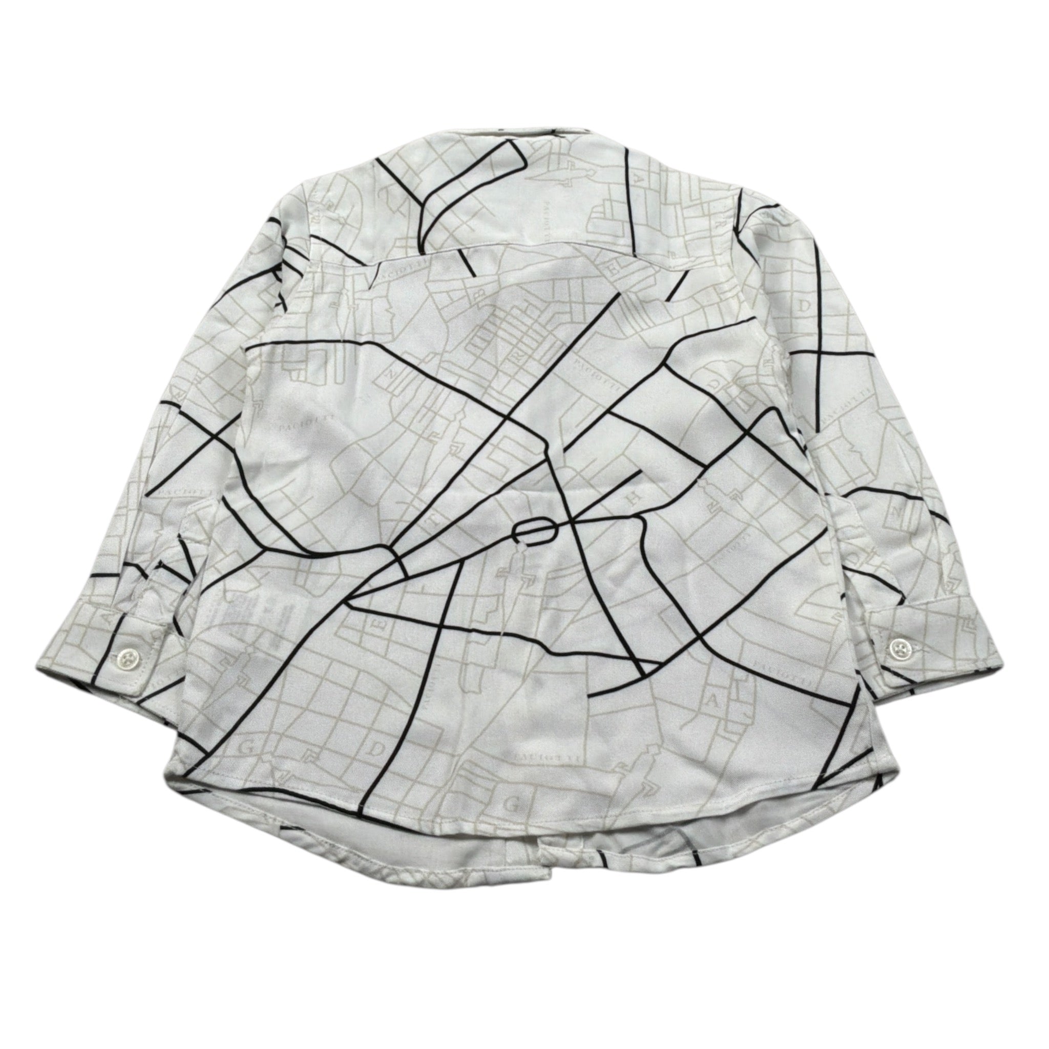 Cesare Paciotti Camicia Manica Lunga tinta unita con Stampa Panna per Neonato CMP6353B PANNA CESARE PACIOTTI 