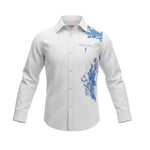 Cesare Paciotti Camicia tinta unita con Stampa Bianco per Bambino CMP6354B BIANCO CESARE PACIOTTI 