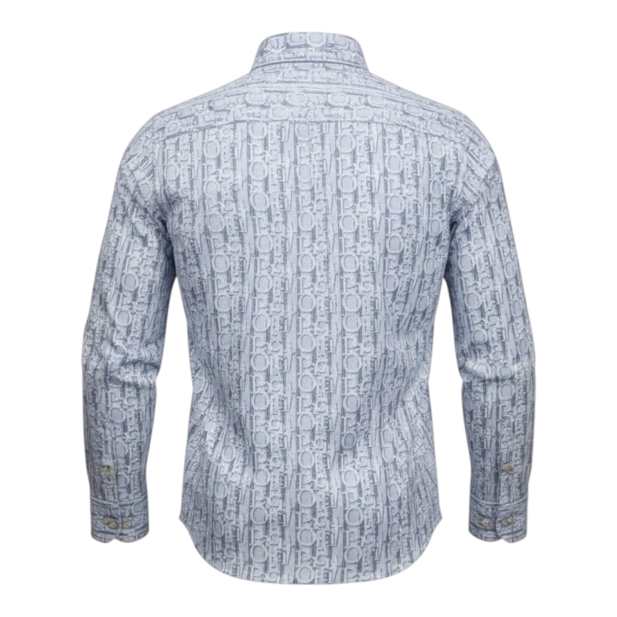 Cesare Paciotti Camicia tinta unita con Stampa Azzurro per Neonato CMP6355B AZZURRO CESARE PACIOTTI 