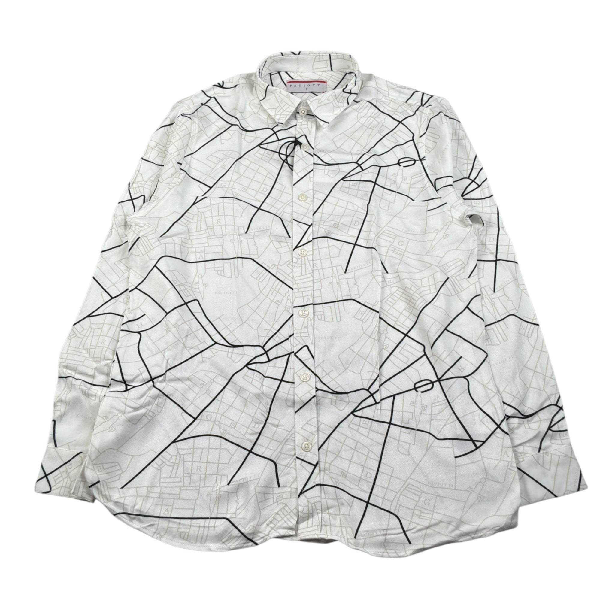 Cesare Paciotti Camicia Manica Lunga tinta unita con Stampa Bianco per Bambino CMP6365J BIANCO CESARE PACIOTTI 