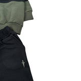 Cesare Paciotti Completo 2 Pezzi Felpa-Pantalone Nero/Verde per Neonato COMP6301BX NERO/VERDE CESARE PACIOTTI 
