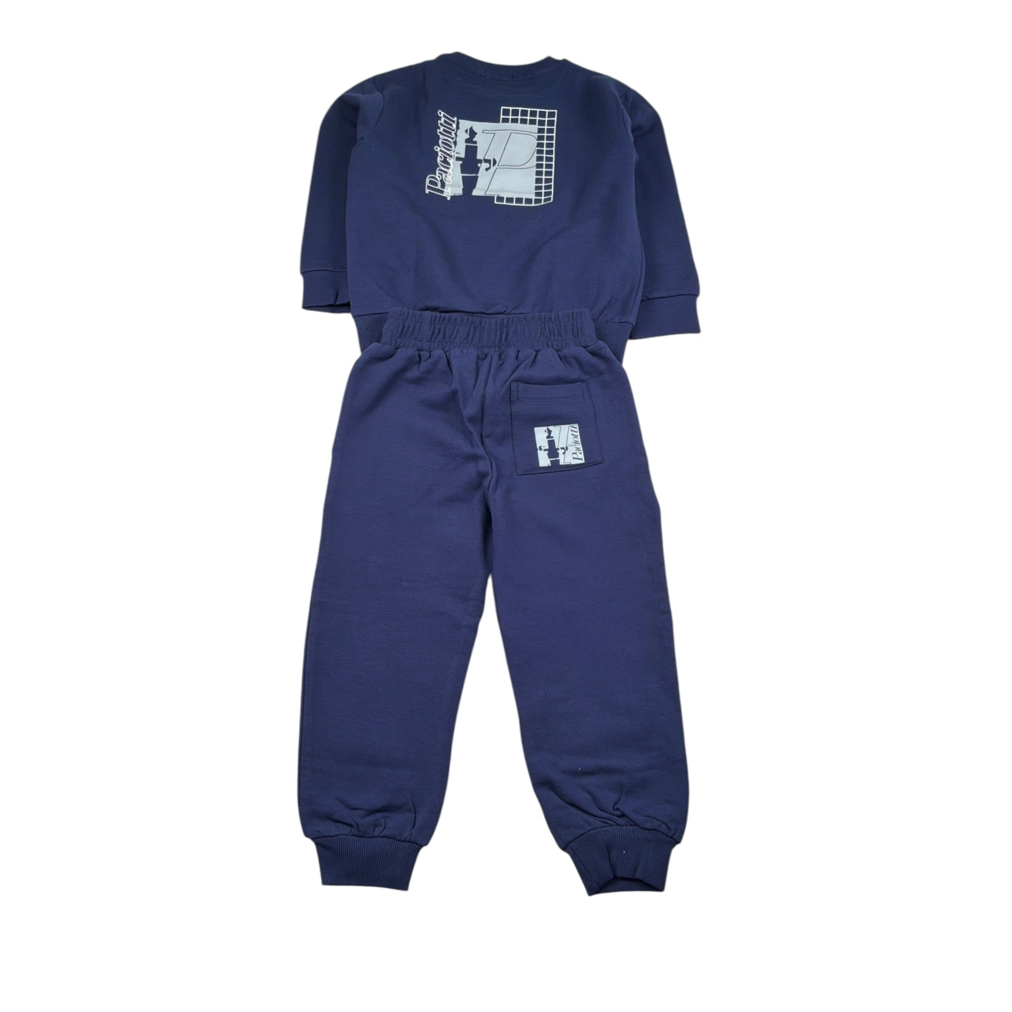Cesare Paciotti Completo 2Pz Maglia-Pantalone con Stampa Blu per Neonato COMP6319B BLU CESARE PACIOTTI 
