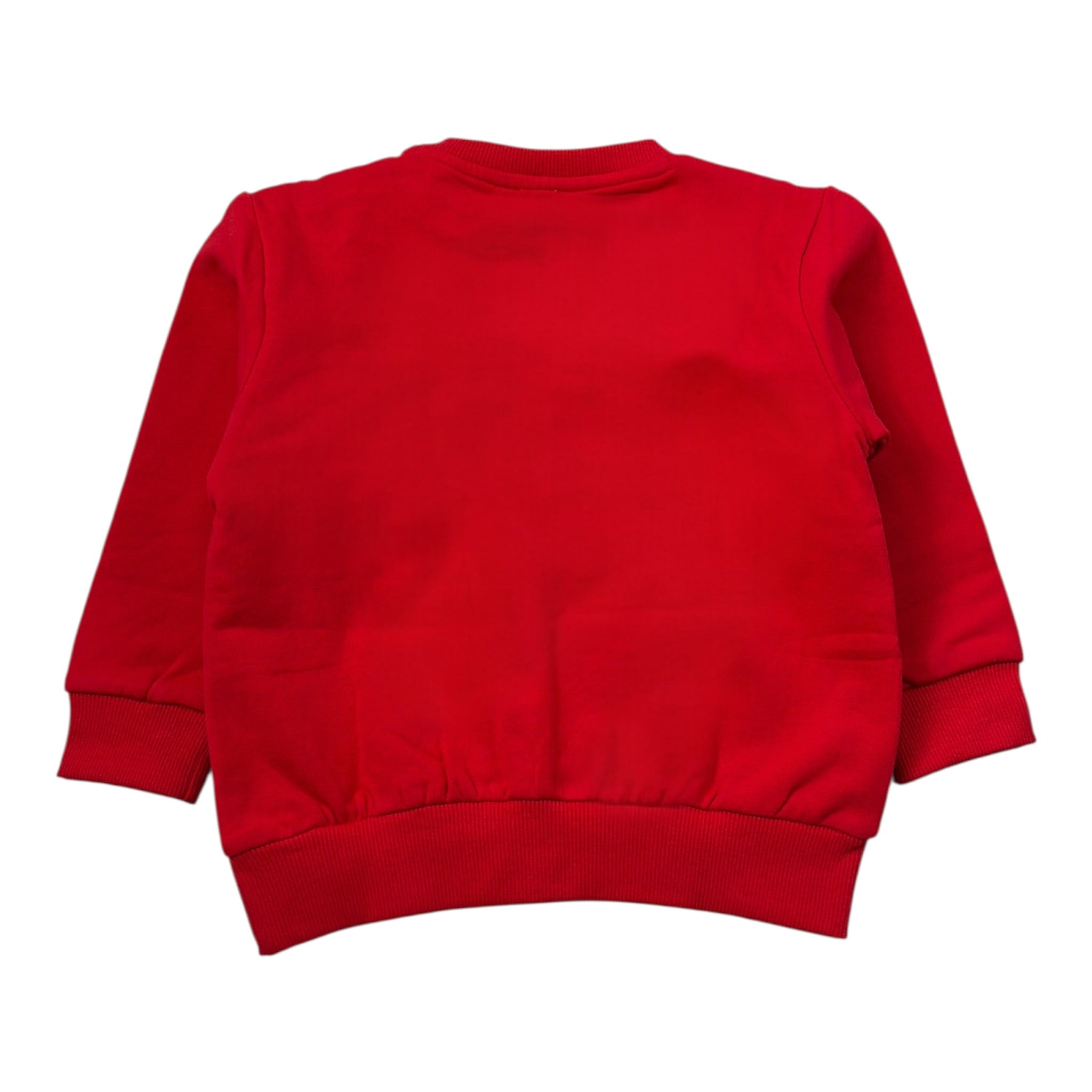 Cesare Paciotti Felpa Girocollo tinta unita con Stampa Rosso per Neonato MFP6302B ROSSO CESARE PACIOTTI 