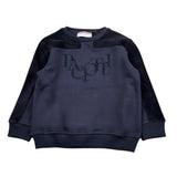 Cesare Paciotti Felpa Chiusa Girocollo tinta unita con Logo Blu per Bambino MFP6350BX BLU CESARE PACIOTTI 