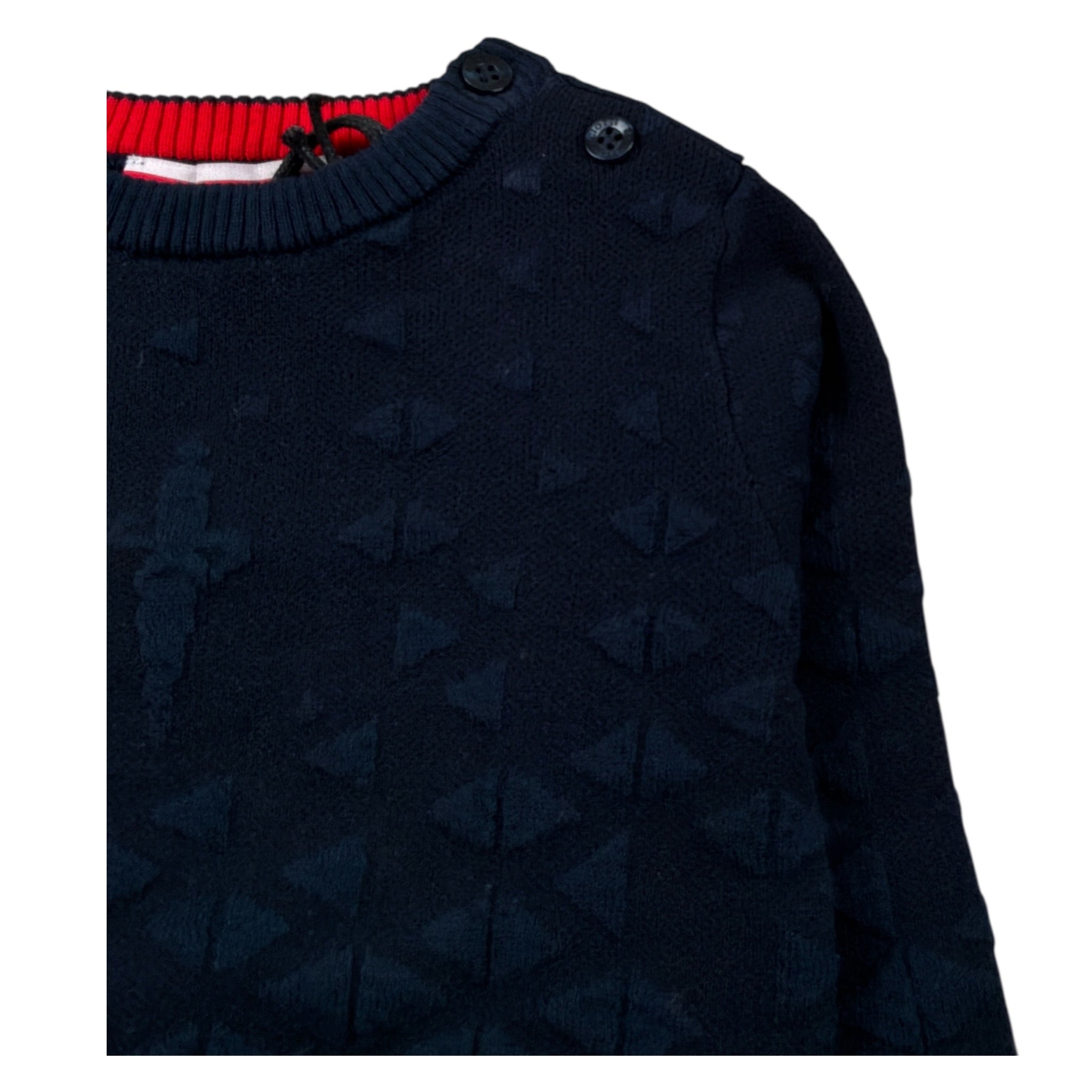 Cesare Paciotti Maglia tinta unita Girocollo Blu per Neonato MGP6350BX BLU CESARE PACIOTTI 