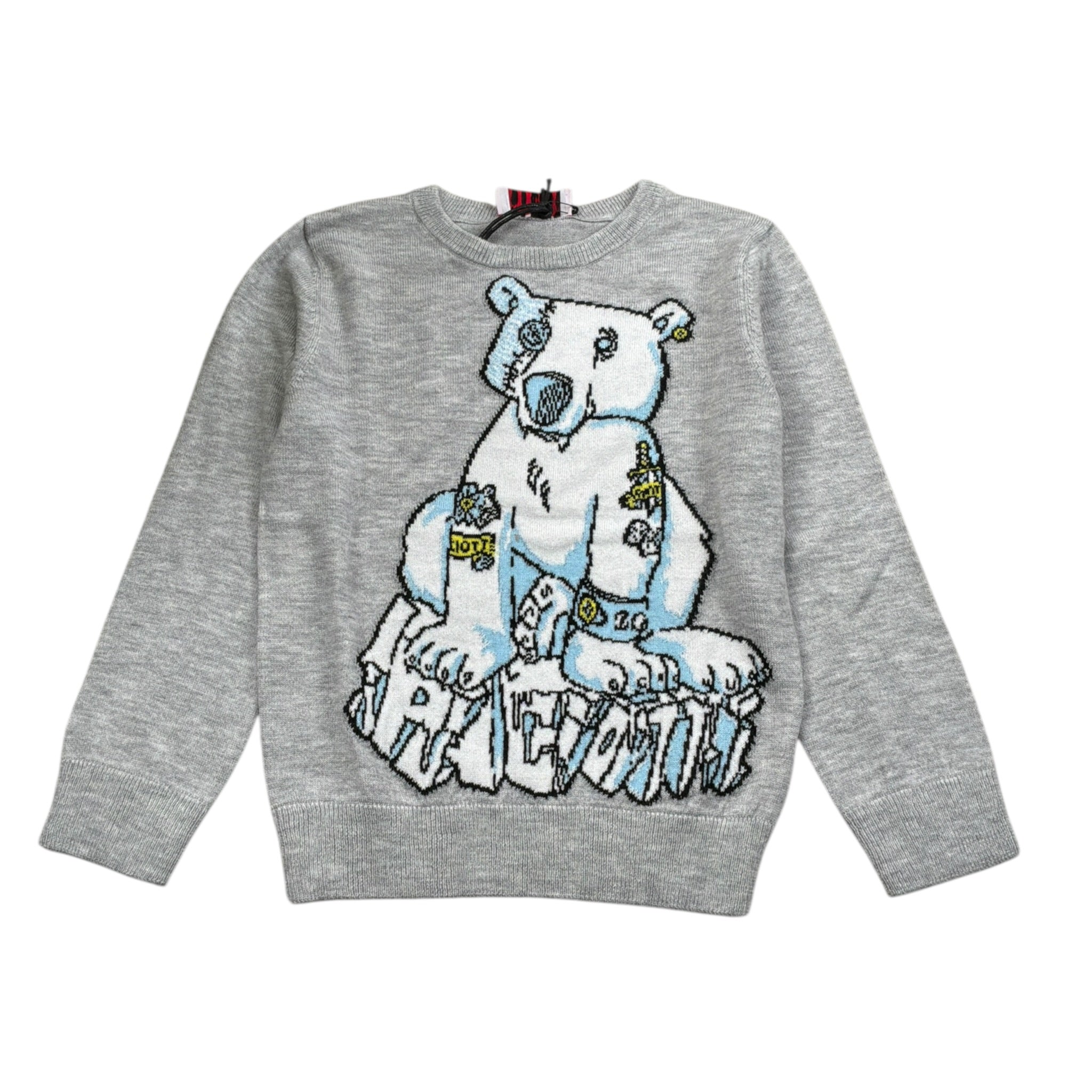 Cesare Paciotti Maglia tinta unita con Stampa Grigio per Bambino MGP6355B GRIGIO CESARE PACIOTTI 