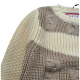 Cesare Paciotti Maglia Girocollo Bicolore Panna per Neonato MGP6358B PANNA CESARE PACIOTTI 